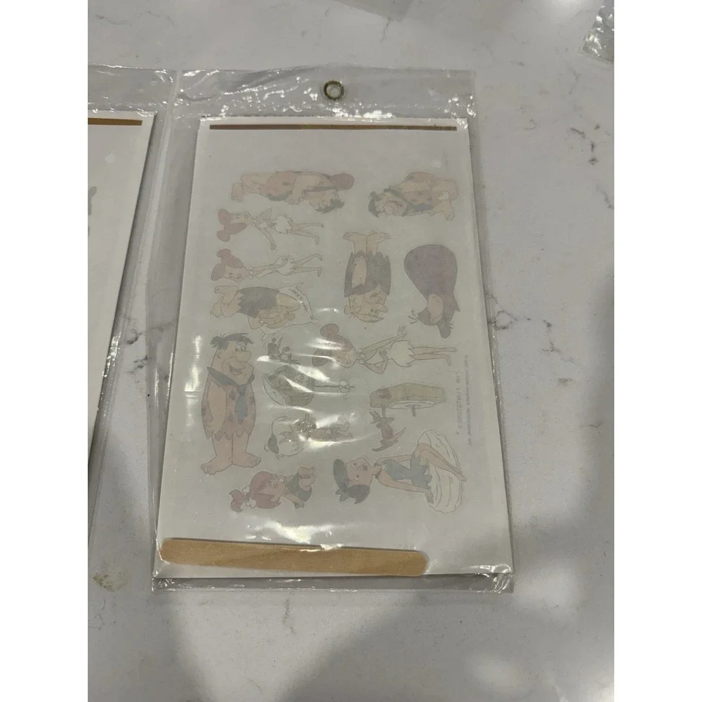 The Flintstones & Jetsons Vintage 1992 Rub On Paint Transfer Kit Lot of 4 (2ea.)